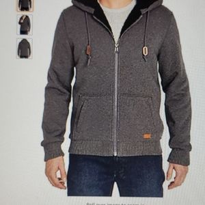 Buffalo Mens Sherpa Lined Hoodie 